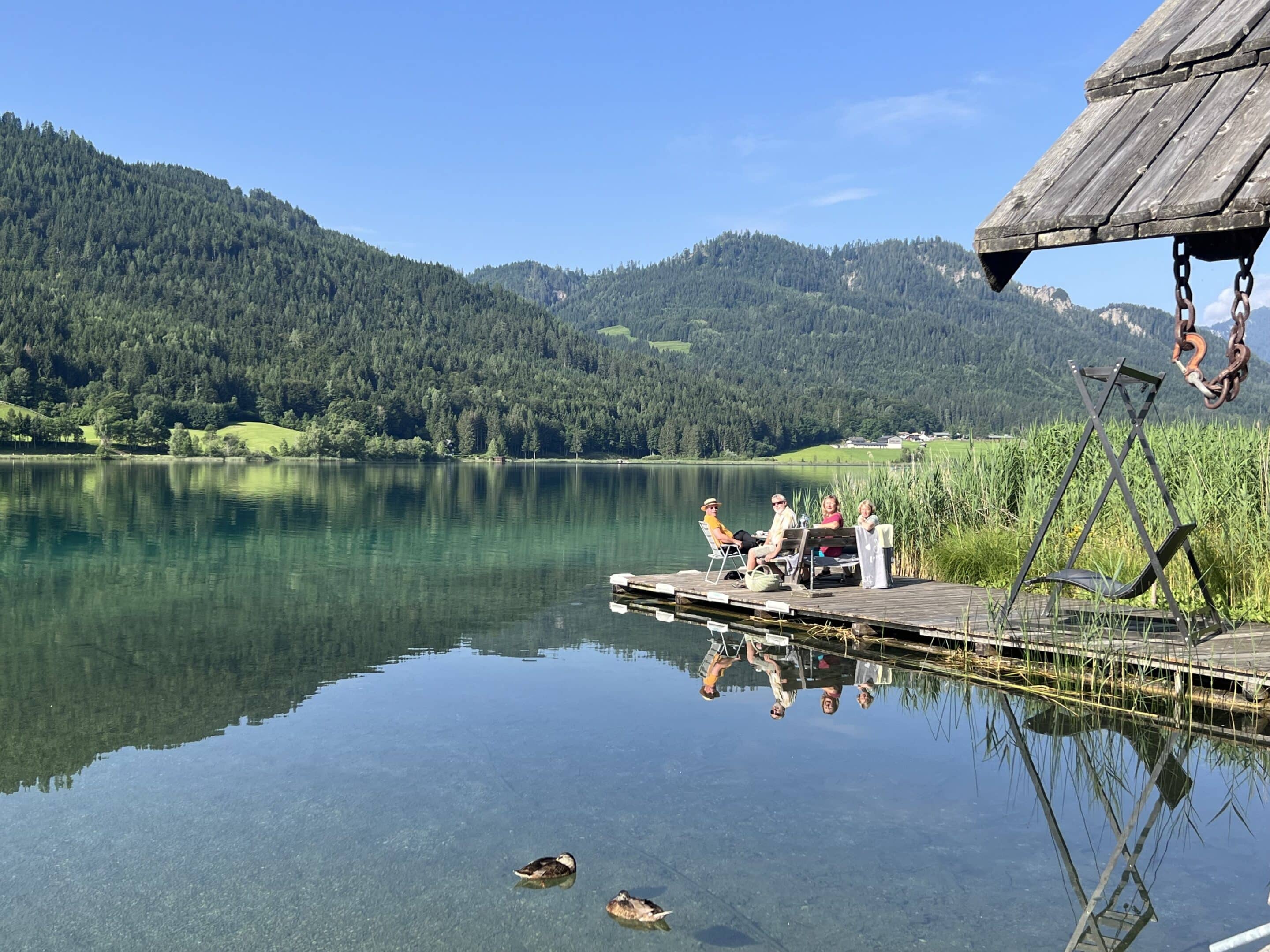 Frühstücken am See Ferienhof Hoffmann Weissensee