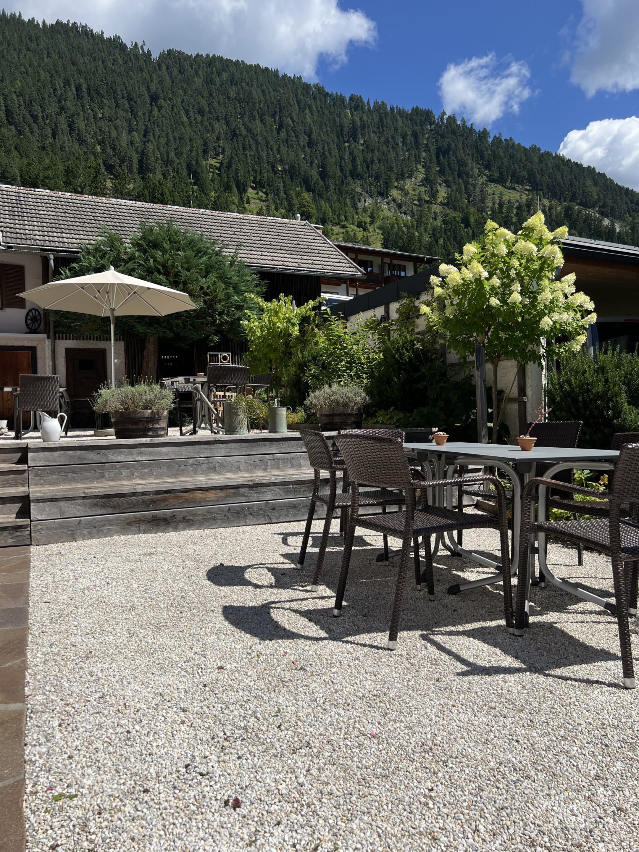 Terrassebfeeling Ferienhof Hoffmann am Weissensee